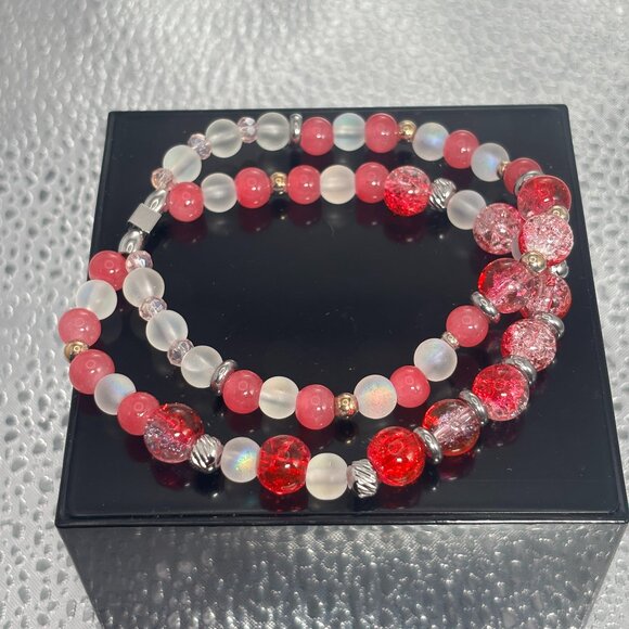 Handmade Bracelet Set - Size 7 1/2 - Picture 1 of 2